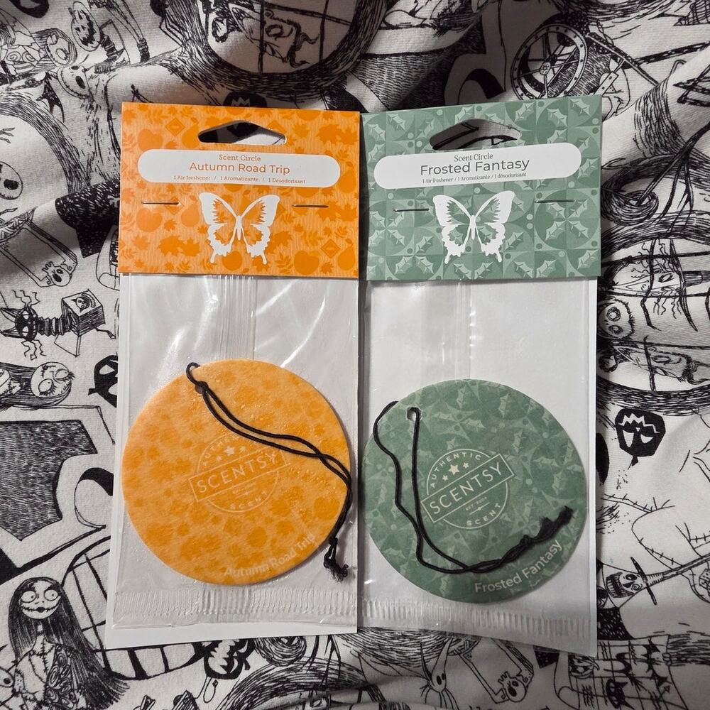 Frosted Fantasy and Autumn Road Trip Scent Circles
